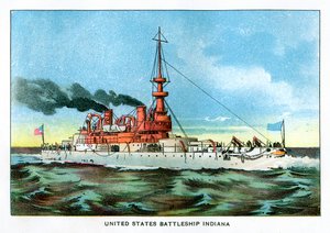 Nave da battaglia degli Stati Uniti Indiana, c1890 da Unbekannt