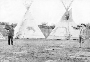 Stati Uniti: Lo spettacolo del selvaggio west di Buffalo Bill - c1880
