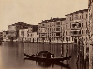 Gondola veneziana senza titolo, fine XIX secolo da Unbekannt