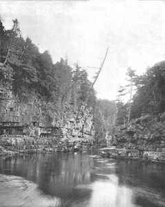 Parte superiore del Chasm di Ausable, Adirondacks, Stato di New York, USA, c1900 da Unbekannt