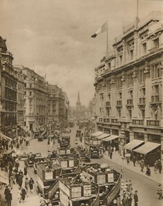 Parte superiore di Regent Street, Il paradiso degli acquirenti di Londra, c1935