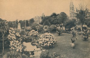 Giardini del Piacere Superiore in tempo di rododendri, 1929