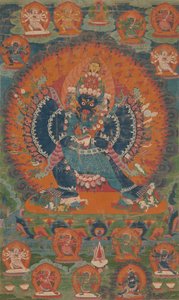 Vajrabhairava con la Sua Consorte Vajravetali, XVIII secolo da Unbekannt