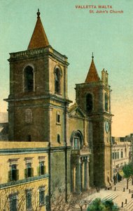 Valletta Malta - Chiesa di San Giovanni, c1918-c1939