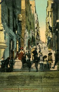 Valletta, Malta - Strada St. Lucia, c1918-c1939 da Unbekannt