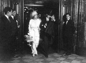 Vaslav Nijinsky e Romola de Pulszky il giorno del loro matrimonio a Buenos Aires il 10 settembre 1913 da Unbekannt