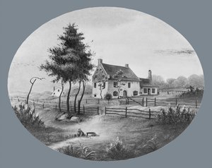 Casa Vechte a Gowannus, Brooklyn, New York, 1865 da Unbekannt