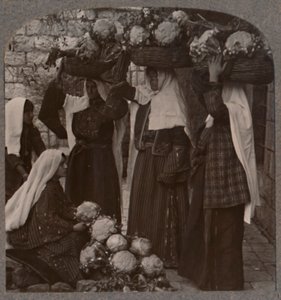 Venditori di verdure, Gerusalemme, c1900