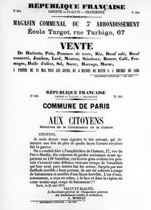 Vente, dai manifesti politici francesi della Comune di Parigi, maggio 1871 da Unbekannt