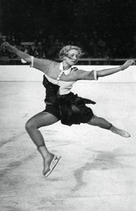 Vera Hrubá, pattinatrice ceca, Giochi Olimpici Invernali, Garmisch-Partenkirchen, Germania, 1936 da Unbekannt
