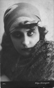 Vera Kholodnaya, attrice del cinema muto russo, 1916 da Unbekannt