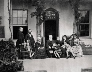 Victor Hugo, romanziere francese, in esilio a Guernsey, 1866 da Unbekannt