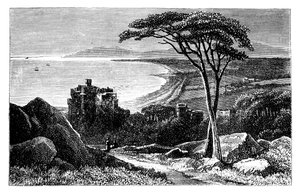 Castello di Victoria, con Killiney-Bray Head in lontananza, Irlanda, c1888 da Unbekannt