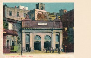 Porta Vittoria, La Valletta - Malta, c1900 da Unbekannt