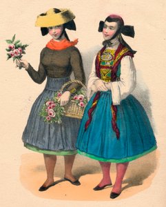 Vierlander Madchen, XIX secolo da Unbekannt