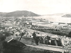 Vista da Maitland Street, Dunedin, Nuova Zelanda, 1895 da Unbekannt