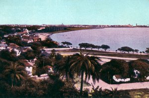 Vista da Malabar Hill, Bombay, India, inizio XX secolo da Unbekannt