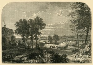 Vista dalla Casa di Moll King, Hampstead, nel 1760, c1876 da Unbekannt