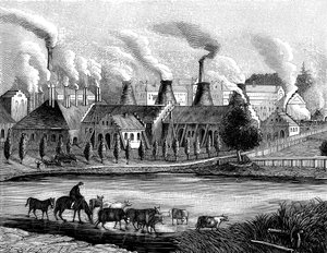 Vista dalla Huta Laury nel 1840 da Unbekannt