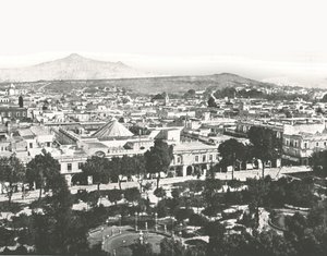 Vista dalla cattedrale, Puebla, Messico