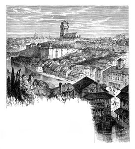 Veduta di Berna, Svizzera, c1888