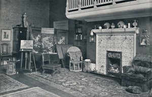 Veduta nello studio di Sir E. A. Waterlow, R.A., fine XIX-inizio XX secolo da Unbekannt