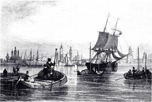 Vista di Arkhangelsk, 1835 da Unbekannt
