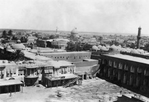 Vista di Baghdad da una torre di blocco, 31° ospedale generale britannico, Mesopotamia, Prima Guerra Mondiale, 1918 da Unbekannt