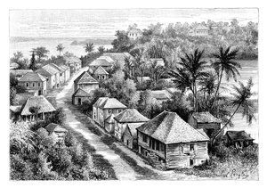 Veduta di Basse-Terre, Guadalupa, c1890 da Unbekannt