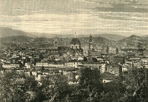 Veduta di Firenze dal Belvedere, 1890 da Unbekannt
