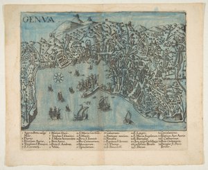 Veduta di Genova, 1604 da Unbekannt