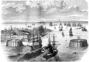 Veduta di Kronstadt, Russia, 1882-1884 da Unbekannt