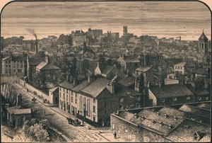 Veduta di Lancaster, XIX secolo da Unbekannt