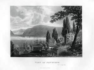 Veduta di Newburgh, Stato di New York, 1855