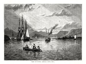 Veduta di Punta Arenas, Costa Rica, 1877 da Unbekannt
