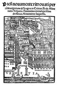 Veduta di Venezia, xilografia, 1521 da Unbekannt