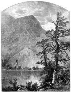 Veduta di uno sperone delle Blue Mountains, Delaware Water Gap, New Jersey, USA, 1877 da Unbekannt