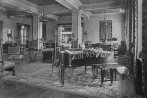 Vista del salotto, Gaylord Apartments, Los Angeles, California. 1924 da Unbekannt