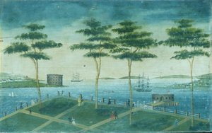 Vista della Batteria, New York, 1800-1850 da Unbekannt