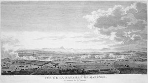 Vista della battaglia di Marengo al momento della vittoria, 1800
