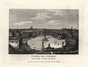Piazza del Popolo, Roma da Unbekannt