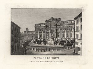 Veduta della Fontana di Trevi, Roma da Unbekannt