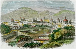 Veduta della città di Cuzco, Perù, c1875 da Unbekannt