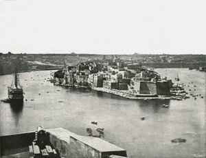 Veduta del porto, Valletta, Malta, 1895