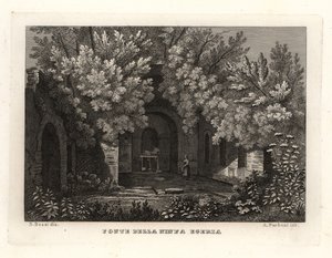 Veduta della Fonte della Ninfa Egeria, Parco Cafarella, Roma da Unbekannt