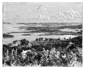 Vista presa da Gibbs Hill, Bermuda, c1890