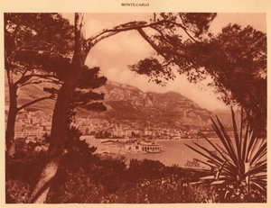 Veduta di Monte-Carlo da Monaco da Unbekannt