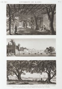 Vedute intorno al Cairo, Egitto, c 1798 da Unbekannt