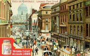 Vedute delle Capitali: Fleet Street, Londra, c1900 da Unbekannt