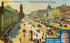 Vedute delle Capitali: Prospettiva Nevsky, San Pietroburgo, c1900 da Unbekannt